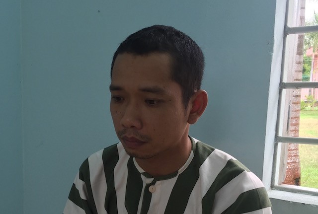 Bị can cướp 2,5 tỷ ở ngân hàng từ chối luật sư bào chữa Lê Lâm Hưng. Ảnh: C.A