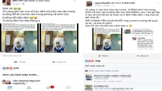 Hà Nội: Gã 9X đột nhập trường tiểu học Mai Động sờ soạng học sinh Hình ảnh đối tượng lạ mặt đột nhập vào trường Tiểu học Mai Động bị camera ghi lại và thông tin trên mạng xã hội