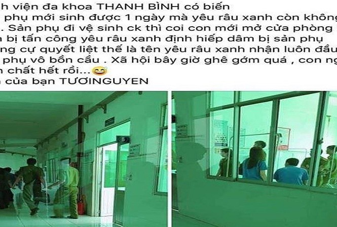 Điều tra vụ sản phụ tố bị tấn công tình dục trong nhà vệ sinh bệnh viện Thông tin về sản phụ được chia sẻ trên mạng xã hội. Ảnh: chụp lại màn hình