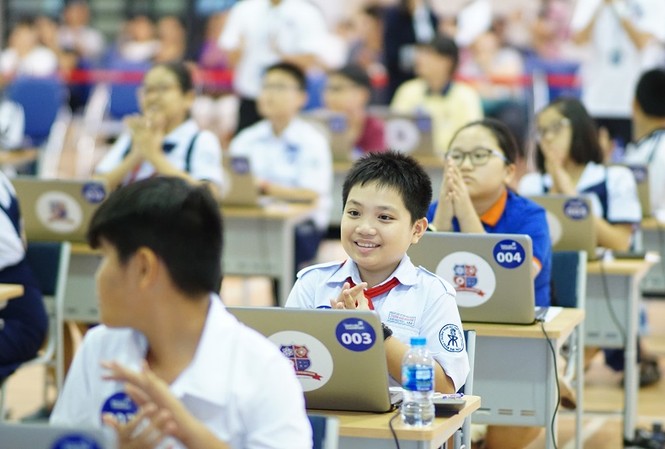 Khởi tranh sân chơi kiến thức 'thần đồng' Đỗ Nhật Nam từng tham gia Học sinh hào hứng tham gia cuộc thi