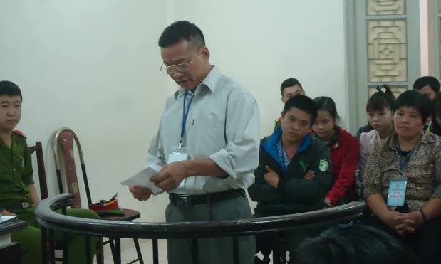 Anh vào tù, em nhập viện chỉ vì nhóm bếp than tổ ong Ông Phạm Quang Điều tại tòa phúc thẩm.
