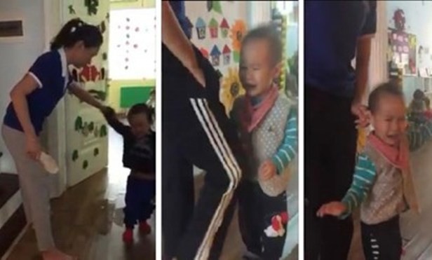 Công an vào cuộc vụ cô giáo mầm non bạo hành trẻ Hình ảnh cô giáo bạo hành trẻ trong clip.