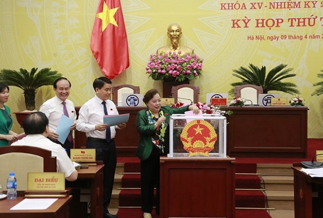 HĐND TP Hà Nội có 2 tân trưởng ban chuyên trách HĐND Hà Nội bỏ phiếu kín bầu, kiện toàn các chức danh