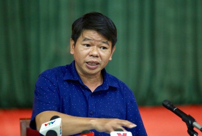 Ông Nguyễn Văn Tốn - Tổng giám đốc Cty nước sạch Sông Đà: 'Vâng! Xin lỗi!' Ông Nguyễn Văn Tốn. Ảnh: Hoàng Mạnh Thắng