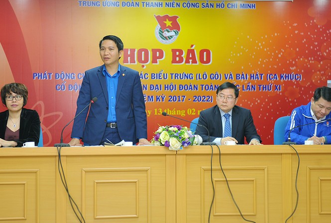 Thể lệ cuộc thi sáng tác biểu trưng Đại hội Đoàn toàn quốc lần thứ XI Họp báo phát động cuộc thi sáng tác biểu trưng và bài hát tuyên truyền Đại hội Đoàn XI