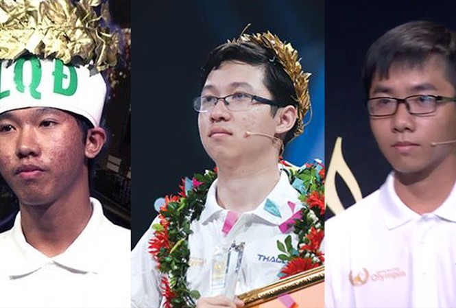 Ba nam sinh giữ kỷ lục tổng điểm cao nhất Đường lên đỉnh Olympia Ba nam sinh giữ kỷ lục tổng điểm cao nhất Đường lên đỉnh Olympia