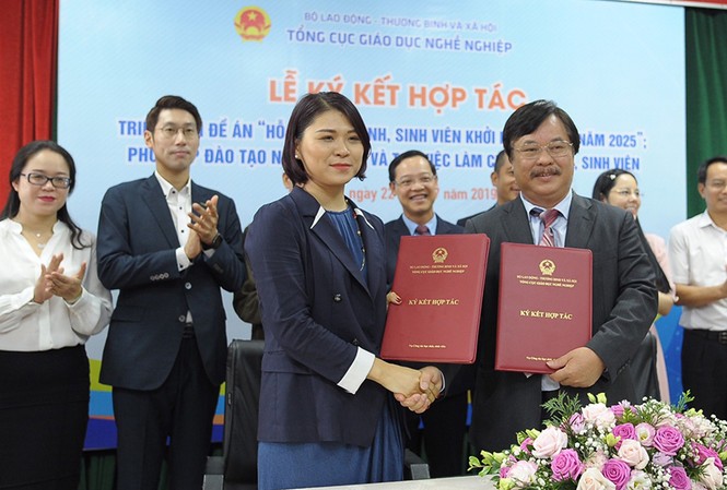 Thêm nhiều cơ hội cho học sinh, sinh viên khởi nghiệp Lễ kí kết ngày 22/7