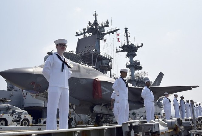 Tàu Mỹ mang nhiều tiêm kích F-35 vào biển Đông tập trận Tàu Mỹ mang nhiều tiêm kích F-35 vào biển Đông tập trận