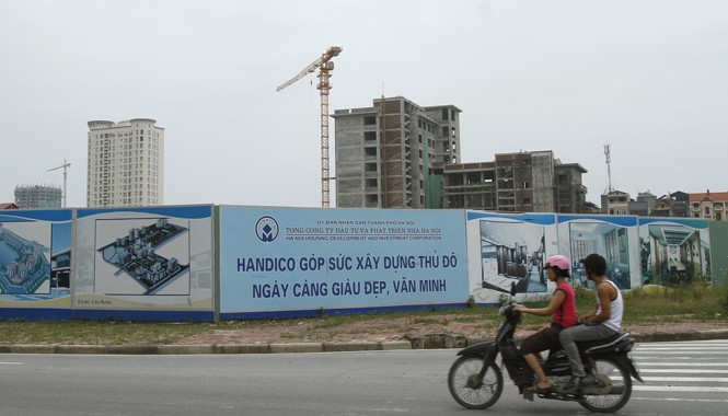 Có dễ thế chấp nhà tương lai để vay vốn? Các ngân hàng đều e ngại với việc nhận thế chấp tài sản hình thành trong tương lai (ảnh minh họa một dự án đang hình thành). Ảnh: Như Ý