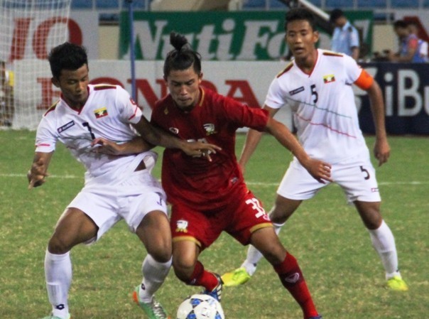 U19 Myanmar giành vé dự World Cup trẻ thế giới U19 Myanmar (áo trắng) đã có chiến thắng xứng đáng trước U19 UAE khi tận dụng tối đa lợi thế sân nhà. Ảnh: Zing