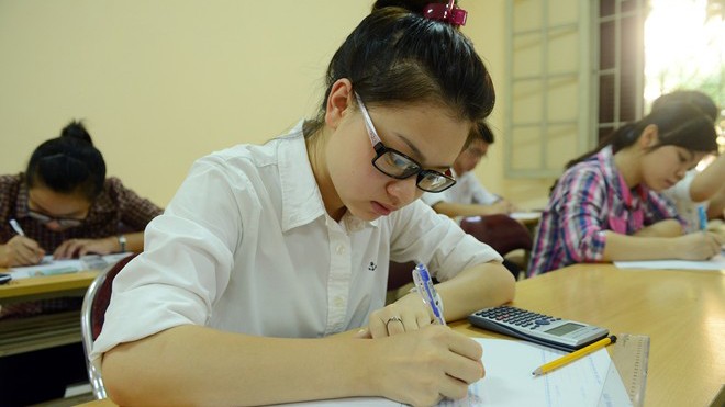 Thí sinh đầu tiên đạt 9,25 môn Văn đại học Thí sinh dự thi đại học 2014. Ảnh: Zing