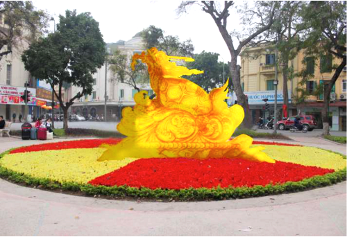 Hà Nội bác đề xuất dựng tượng rùa vàng Hồ Gươm Một mẫu phác thảo Rùa vàng Hồ Gươm được đề xuất.