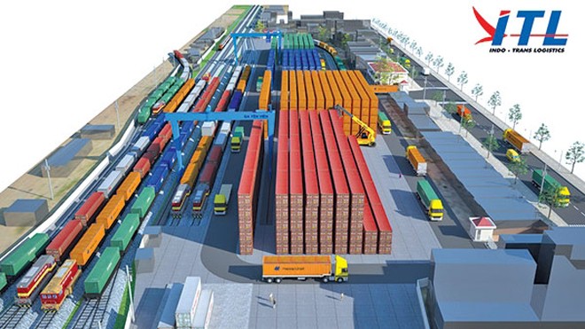 Đường sắt chính thức “bắt tay” với tư nhân Phối cảnh Trung tâm dịch vụ hàng hóa Yên Viên