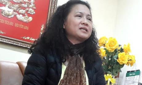 Hiệu trưởng trường Nam Trung Yên trần tình vụ học sinh gãy chân Bà Tạ Thị Bích Ngọc, Hiệu trưởng Trường Tiểu học Nam Trung Yên.