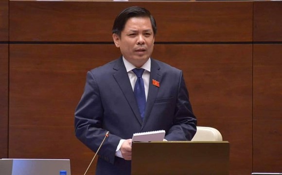Ủy ban Thường vụ Quốc hội ban hành Nghị quyết về nhân sự UBTVQH quyết nghị ông Nguyễn Văn Thể, Ủy viên TƯ Đảng, Bộ trưởng Bộ GTVT, đại biểu Quốc hội khóa XIV thôi làm thành viên Ủy ban Tài chính, Ngân sách của Quốc hội để tập trung chỉ đạo công việc của Bộ GTVT. (Ảnh: Quốc hội)