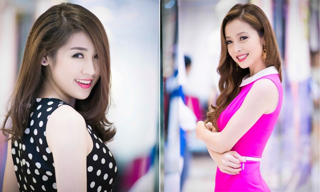 Á hậu Tú Anh, Jennifer Phạm đọ da trắng muốt Á hậu Tú Anh, Jennifer Phạm đọ da trắng muốt