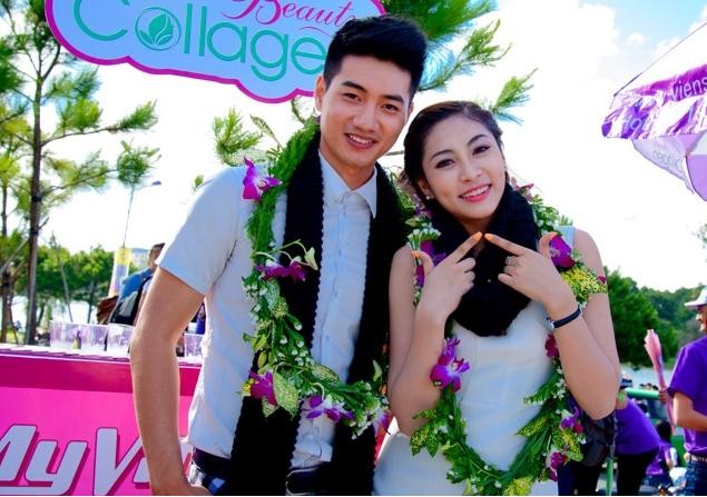 HH Đại dương Thu Thảo xinh đẹp ở lễ hội mưa phố núi Hoa hậu đại dương Thu Thảo khoe sắc ở lễ hội mưa phố núi, Đà Lạt.