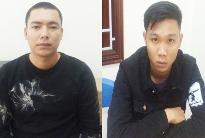 Tin mới nhất vụ nổ súng truy sát kinh hoàng ở Gia Lai Đối tượng Hoàn (bên trái) và Phát tại cơ quan công an.