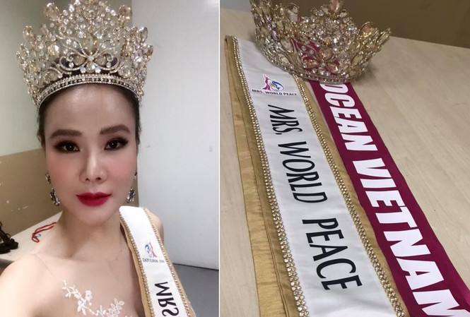 Dương Yến Ngọc đăng quang Hoa hậu Quý bà, 'sắc đẹp thẩm mỹ' lên ngôi Dương Yến Ngọc khoe đoạt giải Hoa hậu Quý bà Hòa bình châu Á 2017 trên trang cá nhân.