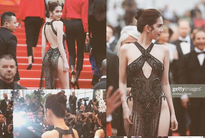 Ngọc Trinh tiếp tục gây 'choáng' với váy không thể hở hơn ở Cannes Ngọc Trinh gây sốc khi khoe gần trọn vòng 3 trên thảm đỏ Cannes.