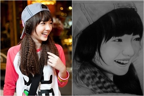 Hot girl Thái Lan 10X khoe ảnh cực iu do fans vẽ Hot girl Thái Lan 10X khoe ảnh cực iu do fans vẽ