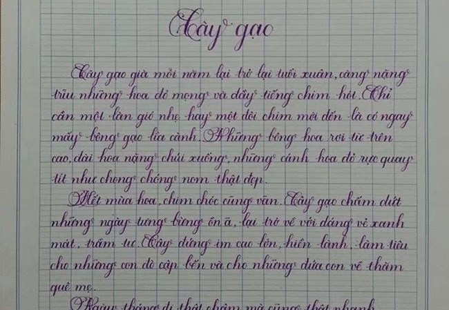 Dân mạng tranh luận với chữ đẹp của học sinh cấp 1 Dân mạng tranh luận với chữ đẹp của học sinh cấp 1