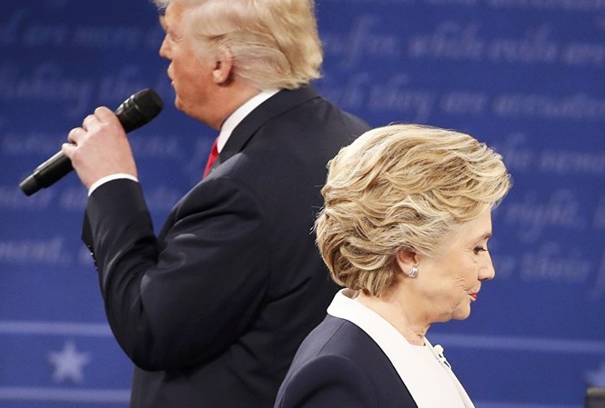 Tỷ phú Trump thu hẹp khoảng cách so với bà Clinton Ảnh: Reuters