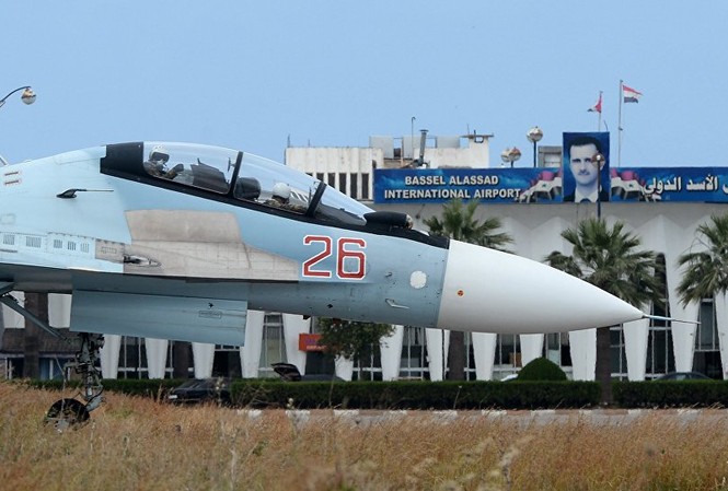 ‘Đặc nhiệm Chechnya’ bảo vệ căn cứ không quân Hmeymim Ảnh: Sputnik