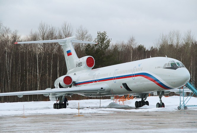 Thông tin mới vụ máy bay Nga Tu-154 rơi ở Biển Đen Máy bay Tu-154 của Bộ Quốc phòng Nga. Ảnh: Tass