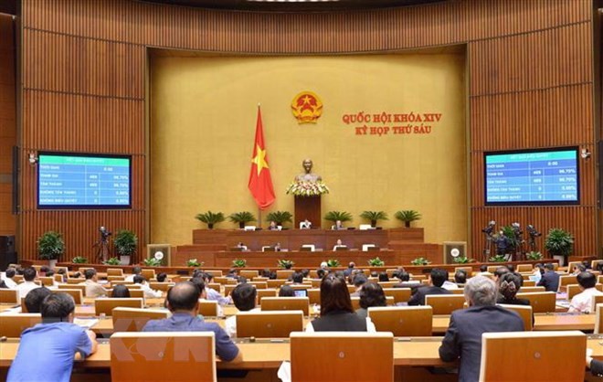 Truyền thông thế giới đưa tin Quốc hội VN phê chuẩn Hiệp định CPTPP Quốc hội biểu quyết thông qua toàn văn Nghị quyết phê chuẩn Hiệp định Đối tác Toàn diện và Tiến bộ xuyên Thái Bình Dương (CPTPP) cùng các văn kiện liên quan với số đại biểu tán thành 469/469 tham gia biểu quyết. (Ảnh: Phương Hoa/TTXVN)