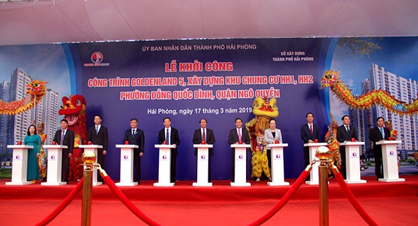 Hải Phòng: Khởi công dự án chung cư trị giá hơn 1300 tỷ đồng Hải Phòng: Khởi công dự án chung cư trị giá hơn 1300 tỷ đồng
