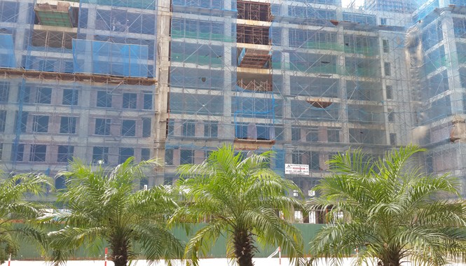 Cảnh báo trục lợi gói ưu đãi 30.000 tỷ đồng Các căn hộ tại dự án Park View Residence (Hà Đông, Hà Nội) được rao bán kèm theo cam kết có thể vay từ gói 30.000 tỷ đồng. Ảnh: N.M.