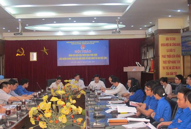 Thanh niên thất nghiệp vẫn là bài toán khó Toàn cảnh hội thảo. Ảnh: Đoàn Thanh Niên.
