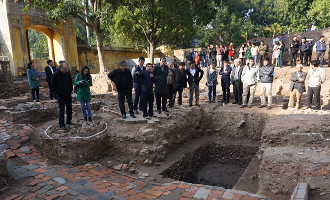 Làm sao tiến gần giấc mơ điện Kính thiên Khu vực khai quật điện Kính thiên tiến sát Đoan Môn phát lộ thêm nhiều dữ liệu. Ảnh: Toan Toan.
