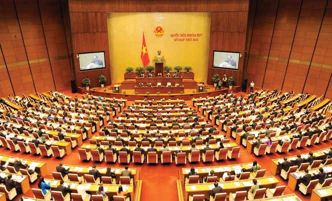 Khi niềm tin trở thành 'thảm đỏ' Toàn cảnh kỳ họp thứ 2, Quốc hội khóa 14. Ảnh: Như Ý.