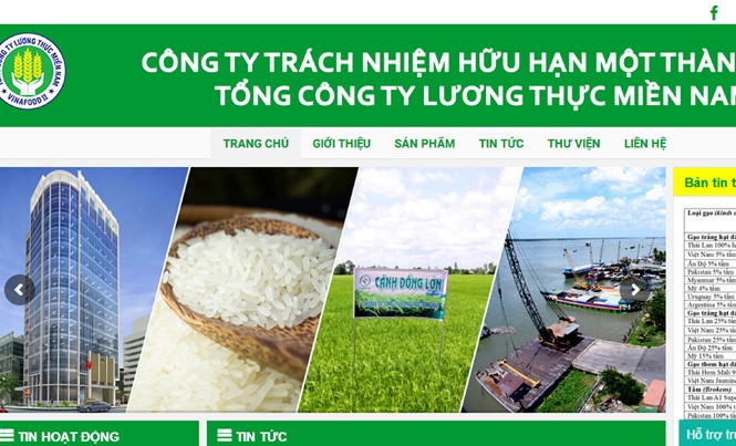 Xin ý kiến Thủ tướng về sai phạm tại Vinafood 2 Website của Vinafood 2.