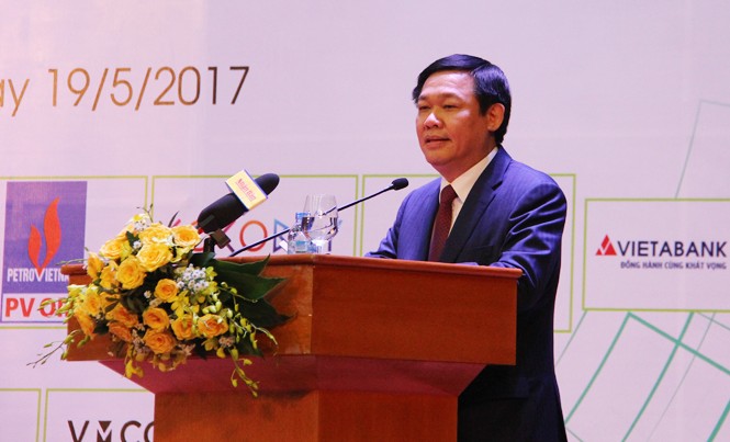 Xây dựng quốc gia khởi nghiệp thực chất, hiệu quả, bền vững Phó Thủ tướng Vương Đình Huệ phát biểu tại diễn đàn.