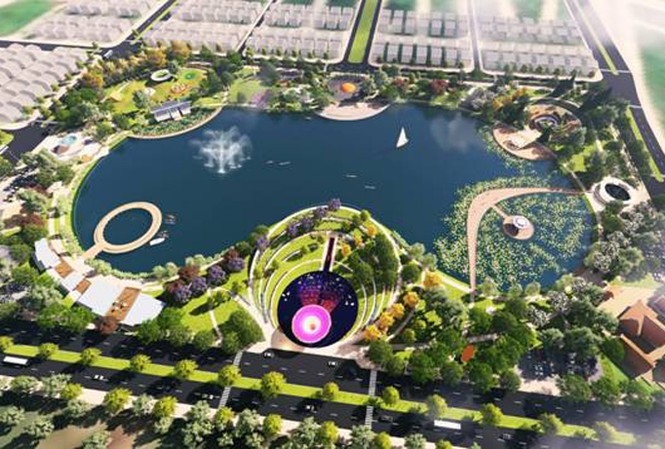 Tập đoàn Nam Cường xây dựng Công viên Thiên văn học ngoài trời đầu tiên tại Đông Nam Á Phối cảnh tổng thể Công viên Thiên văn học ngoài trời đầu tiên tại Đông Nam Á rộng 12ha.