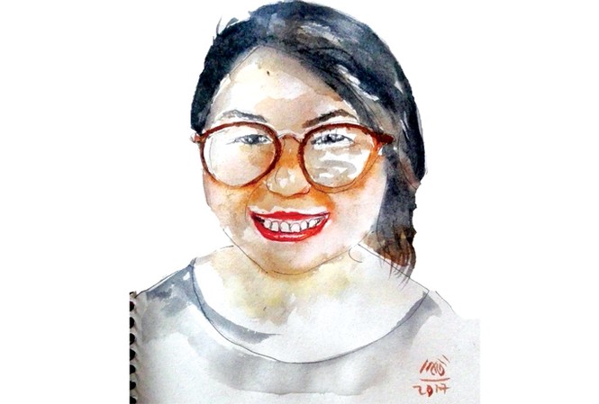 Lê Hoàng Bích Phượng: Từ ảo đến thực Tranh: Nguyễn Văn Hổ.