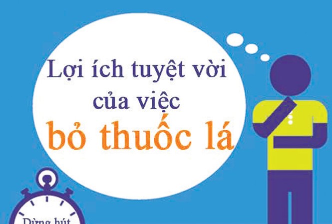 Những lợi ích tuyệt vời của việc bỏ thuốc lá Bỏ thuốc lá sẽ đem lại những lợi ích tuyệt vời.