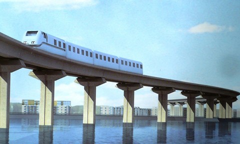 Tháng 10, trưng bày mẫu tàu điện Cát Linh - Hà Đông Phối cảnh tuyến đường sắt đô thị Cát Linh - Hà Đông.