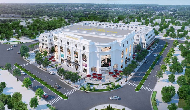 Vingroup ra mắt và mở bán dự án nhà phố thương mại Vincom Shophouse Thái Bình Phối cảnh tổ hợp Vincom Lý Bôn - Thái Bình.