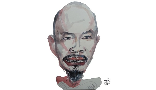 Đinh Công Đạt, kẻ háo hức sống Tranh: Nguyễn Văn Hổ.