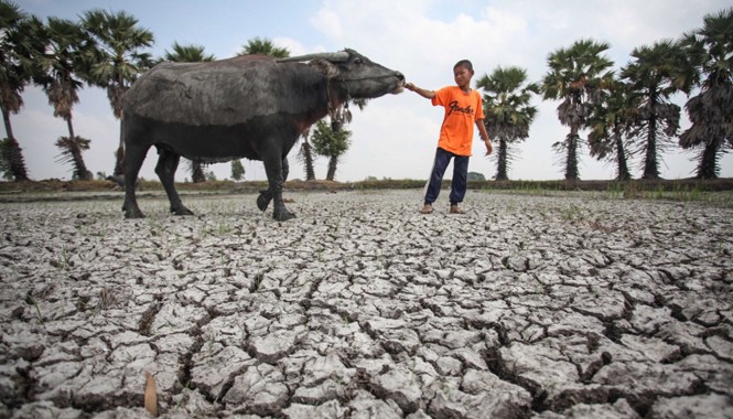Việt Nam “lãnh đủ” nếu Thái Lan chuyển nước sông Mekong Thái Lan dự kiến hút 47 triệu m3 nước từ sông Mekong trong 3 tháng đầu năm nay để tưới cho đồng ruộng đang bị hạn nặng. Ảnh: The Nation