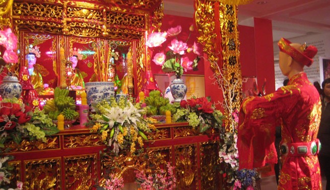 Lột xác 'mậu dịch' Gian trưng bày “Tín ngưỡng thờ Mẫu” ở Bảo tàng Phụ nữ Việt Nam.