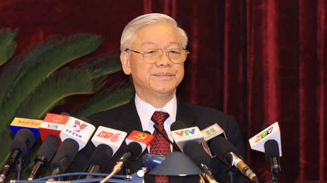 Suy thoái, 'tự diễn biến', 'tự chuyển hóa' có thể gây hậu quả khôn lường Tổng Bí thư Nguyễn Phú Trọng phát biểu khai mạc Hội nghị Trung ương 4