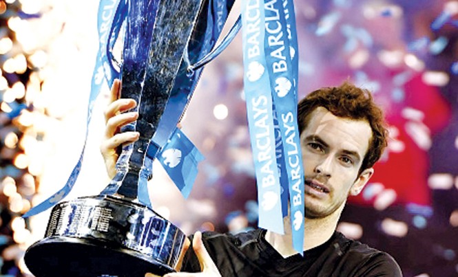 Andy Murray: Ông vua mới của làng banh nỉ Andy Murray với danh hiệu cuối cùng trong năm, ATP World Tour Finals. Ảnh: Getty Images