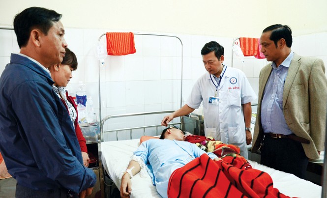 Vụ nổ ở trụ sở Công an tỉnh Đắk Lắk: Tai nạn, không có dấu hiệu phá hoại Thượng sĩ Vũ Xuân Khuê đang được điều trị tại khoa Ngoại thần kinh BV Đa khoa tỉnh Đắk Lắk