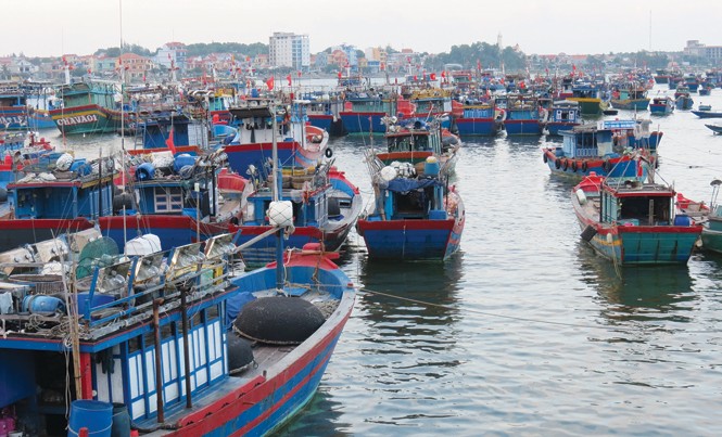 Lao đao tìm lao động đánh bắt xa bờ Nhiều tàu cá nằm bờ chờ lao động.
