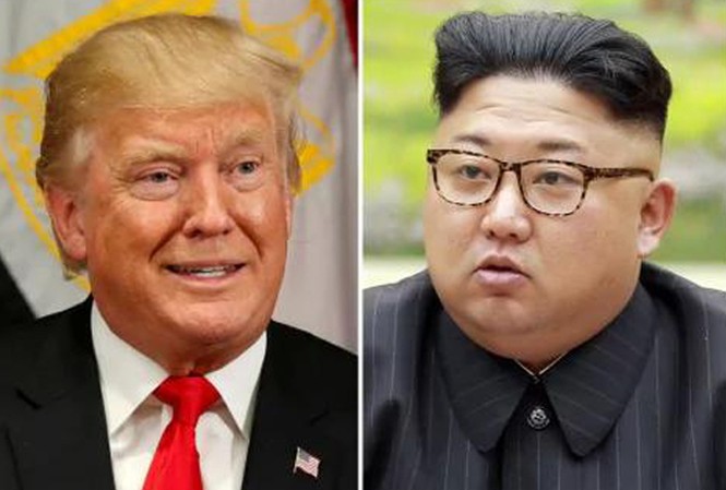 Tháo gỡ 'ngòi nổ' Mỹ - Triều Tiên Tổng thống Mỹ Donald Trump và nhà lãnh đạo Triều Tiên Kim Jong-un. Ảnh: Kevin Lamarque.